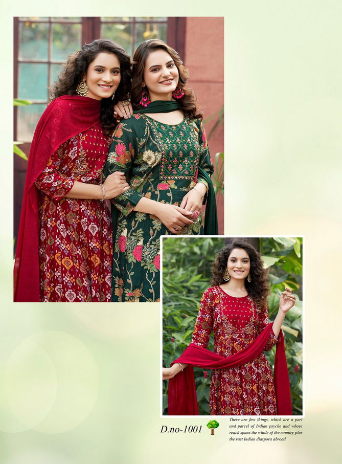 Utsav By Kushal Rayon Printed Designer Kurti With Bottom Dupatta Wholesale Price In Surat
